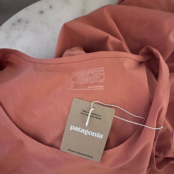 New Patagonia Women’s Fleetwith Dress Sienna Clay Sleeveless Drawstring Small - Picture 6 of 7